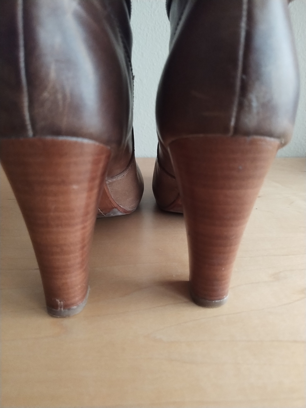 Frye Miranda Slouch Boots In Tan - Picture 3 of 10
